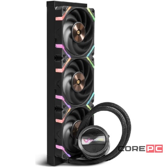 Система жидкостного охлаждения для процессора Valkyrie Dragonfang 360 ARGB Black (HW GL360)