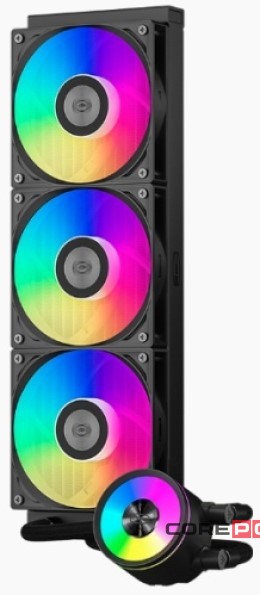 Система жидкостного охлаждения для процессора PCCooler DA360 ARGB BK Black (DA360-BKAWXX-GL)