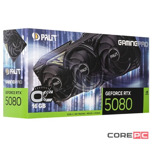 Видеокарта Palit (NE75080S19T2-GB2031A) GeForce RTX 5080 16GB GAMINGPRO OC