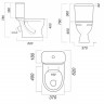 Унитаз компакт Sanita WC.CC/Standart/1-P/WHT.G/S1 с сиденьем, цвет белый