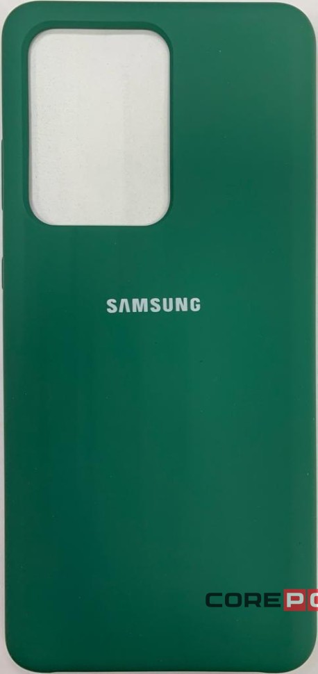 Накладка для Samsung Galaxy S20 ultra Silicone cover зеленая
