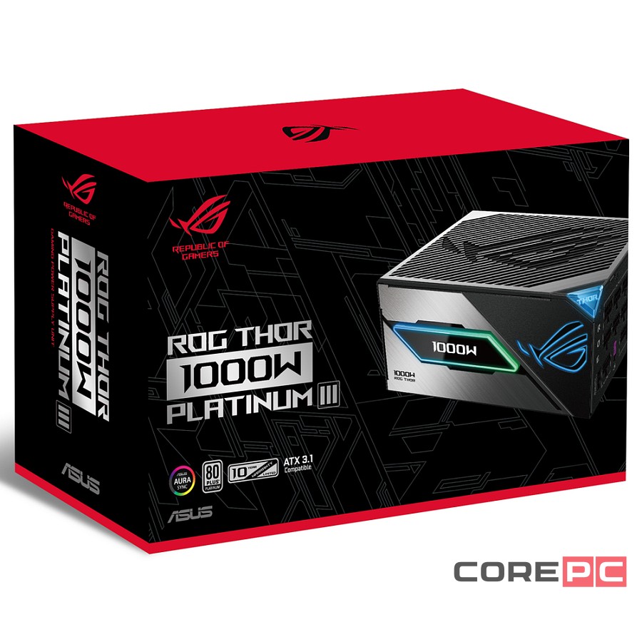 Блок питания ASUS 1000W (ROG-THOR-1000P3-GAMING)