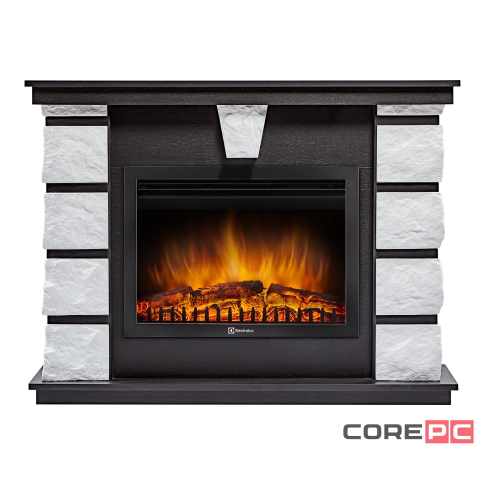 Портал Firelight Excalibur 25 камень белый, шпон венге