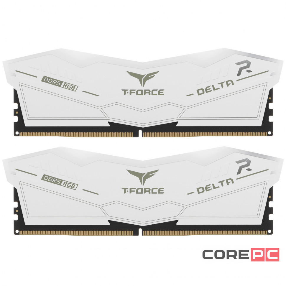 Оперативная память 32 Gb 6000 MHz Team Group T-FORCE DELTA RGB White (FF4D532G6000HC30DC01)