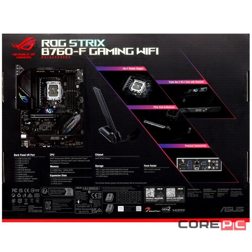 Материнская плата ASUS ROG STRIX B760-F GAMING WIFI 90MB1CT0-M1EAY0