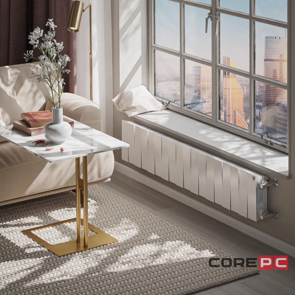 Радиатор биметаллический Royal Thermo PianoForte 200 Белый - 18 секц.