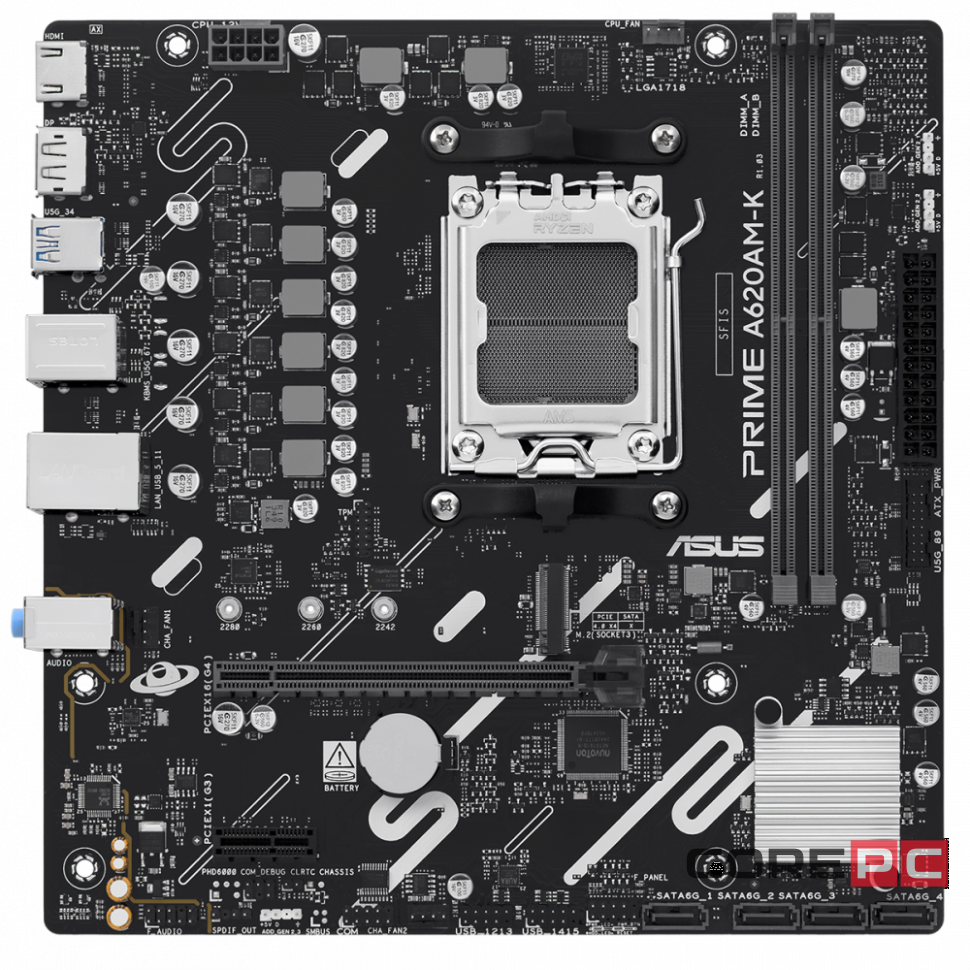 Материнская плата ASUS PRIME A620AM-K (90MB1GX0-M0EAY0)
