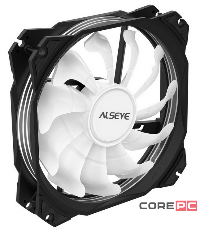 Вентилятор для корпуса ALSEYE Black M120-PB RGB