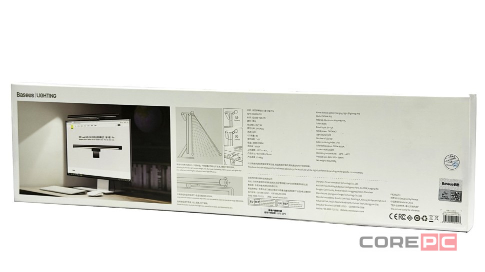 Лампа для монитора Baseus i-wok Series USB Asymmetric Light Source Screen Hanging Light Pro черная