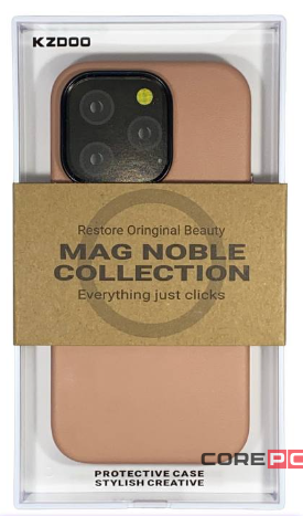 Накладка для i-Phone 14 Pro Max K-Doo Mag Noble кожаная розовая