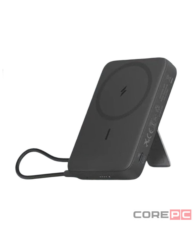 Powerbank с беспроводной зарядкой Anker Zolo (A1685) 10000mAh 30W 1USB/1C с проводом Type-C черный