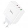 Сетевое зар. устр. Hoco N30 GaN 1USB/2USB-С 65W белое