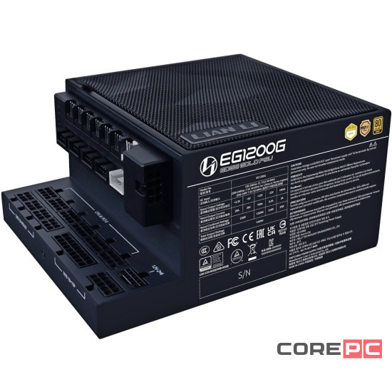 Блок питания Lian Li 1200W EG1200G Black (G9P.EG1200G.BH00.RU) 16 Pin (PCIe 5.0 Connector Cable Details)