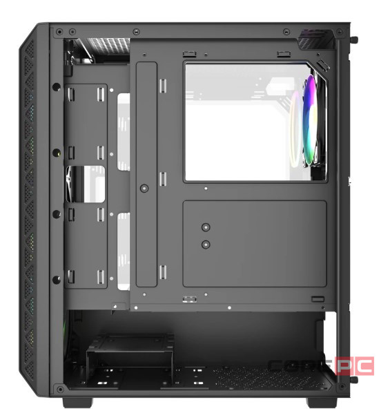 Компьютерный корпус Powercase Mistral S4B TG ARGB Black (CMSB-A4)