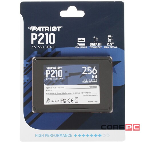 Твердотельный накопитель Patriot 256 Gb P210 (P210S256G25)