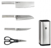 Набор кухонных ножей Xiaomi HuoHou Stainless steel kitchen Knife set (HU0095) серебристый