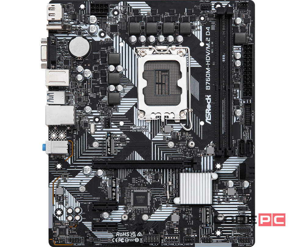 Материнская плата ASRock B760M-HDV/M.2 D4