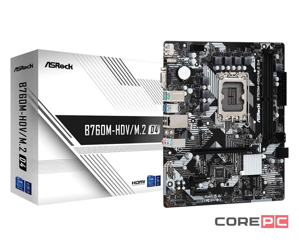 Материнская плата ASRock B760M-HDV/M.2 D4