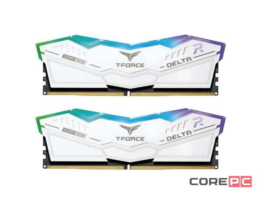 Оперативная память 32 Gb 6400 MHz Team Group T-FORCE DELTA RGB White (FF4D532G6400HC32ADC01)