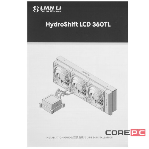 Система жидкостного охлаждения для процессора Lian Li HydroShift LCD 360TL ARGB Black (G89.GHSLCD36TB.R0)