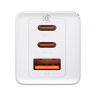 Сетевое зар. устр. Baseus GaN5 Pro Fast Charger 1USB+2C 65W CCGP120202 белое