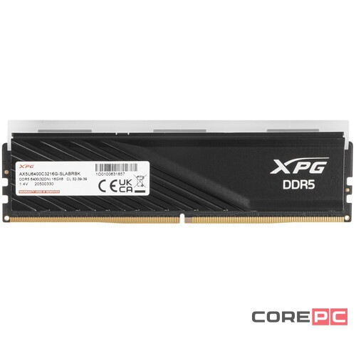 Оперативная память 16 Gb 6400 MHz ADATA XPG LANCER Blade RGB (AX5U6400C3216G-SLABRBK)