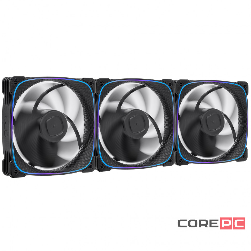 Комплект вентиляторов для корпуса Geometric Future Squama 2503B 5V ARGB Black (1F2503B312001) (GF_SQM-2503B-TP)