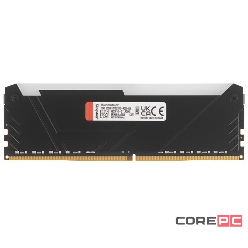 Оперативная память 32 Gb 3200 MHz Kingston FURY Beast RGB XMP Black (KF432C16BB2A/32)