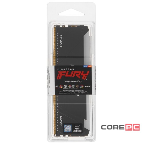 Оперативная память 32 Gb 3200 MHz Kingston FURY Beast RGB XMP Black (KF432C16BB2A/32)