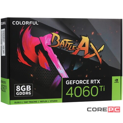 Видеокарта Colorful (RTX 4060 Ti NB DUO 8GB-V) GeForce RTX 4060 Ti 8GB NB DUO 8GB-V