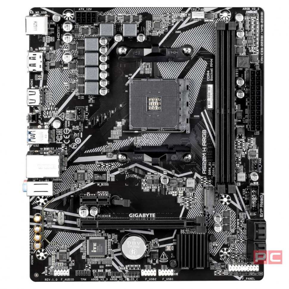 Материнская плата Gigabyte A520M H ARGB