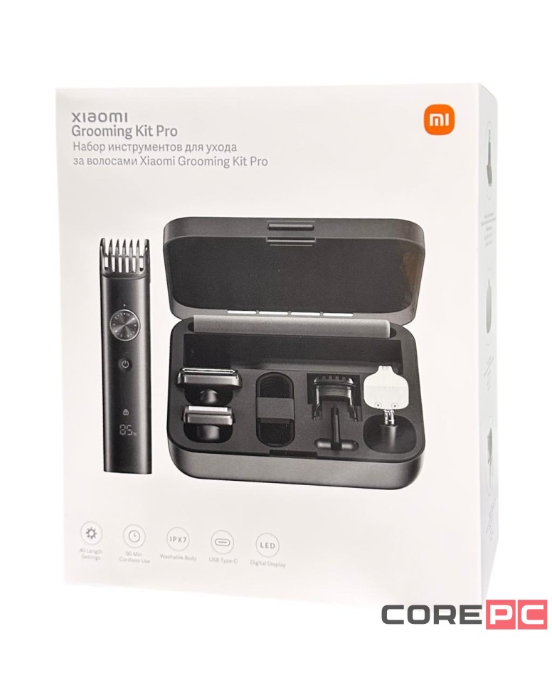 Машинка для стрижки Xiaomi Grooming Kit Pro XMGHT2KITLF (ЕU) черная