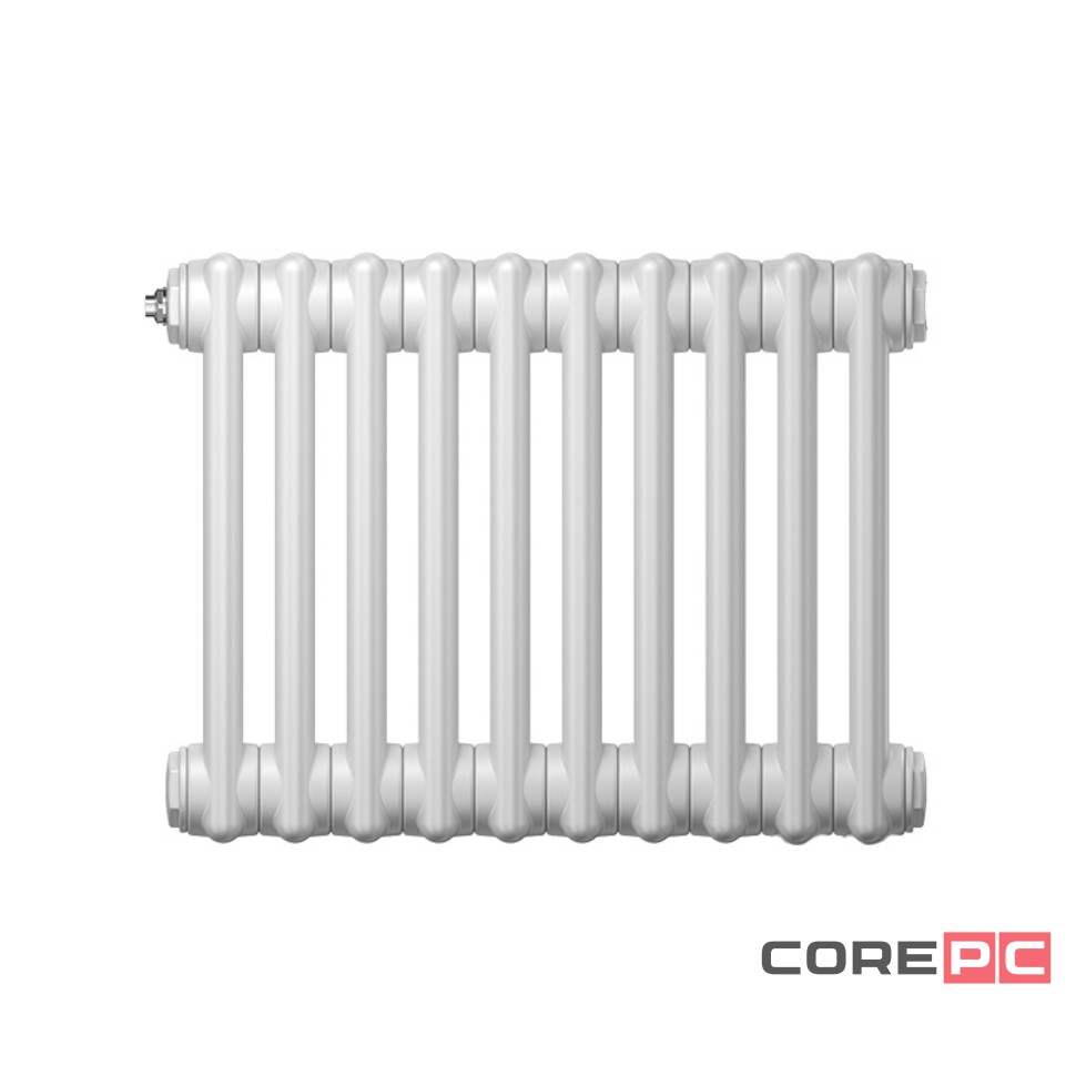 Радиатор труб. Zehnder Charleston 2050, 26 сек.1/2 бок.подк. RAL9016 (кроншт.в компл)