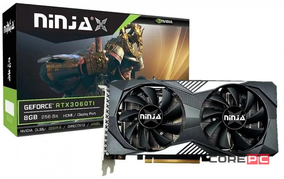 Видеокарта Sinotex Ninja (NF306TI86F) GeForce RTX 3060 Ti 8GB DUAL