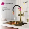 Смеситель для кухни Iddis IKNMGFFi05, рычажное управление, цвет золото матовое