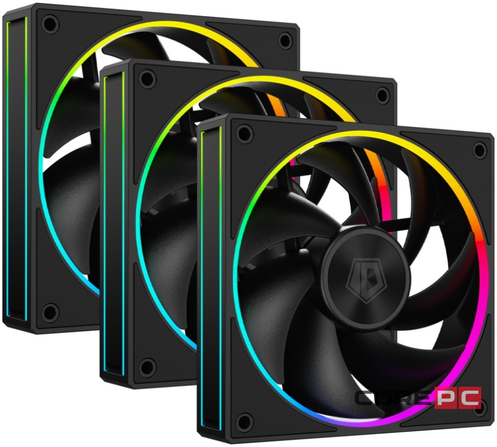 Вентилятор для корпуса ID-COOLING AF-127-ARGB-K TRIO
