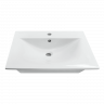 Раковина накладная мебельная Sanita luxe Бриз-50 WB.FN/Breeze/50-C/WHT.G/S1, керамика, прямоугольная, белый
