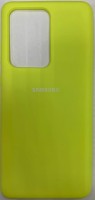Накладка для Samsung Galaxy S20 Ultra Silicone cover желтая