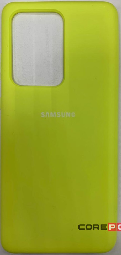 Накладка для Samsung Galaxy S20 Ultra Silicone cover желтая