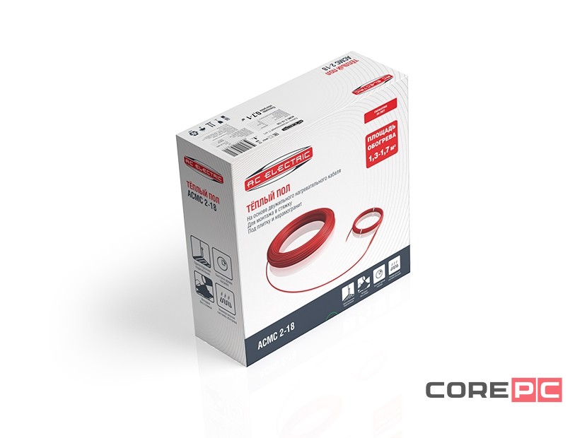 Кабель нагревательный AC ELECTRIC ACMC 2-18-150 (комплект теплого пола)