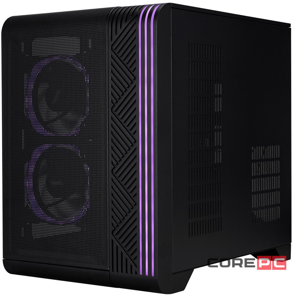 Компьютерный корпус 1STPLAYER VT5 ARGB Black (VT5-BK-3FS7)