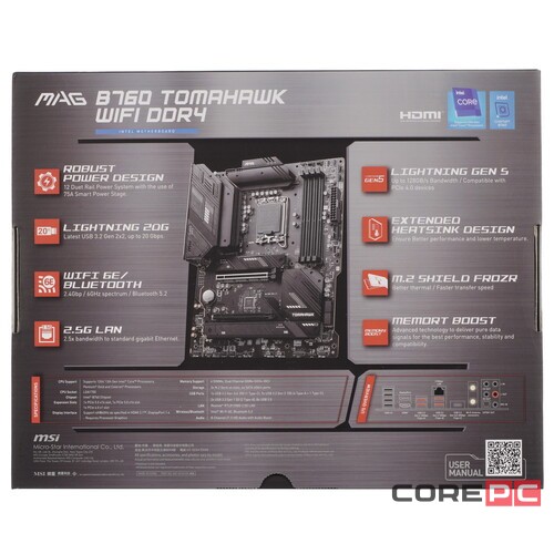 Материнская плата MSI MAG B760 TOMAHAWK WIFI DDR4