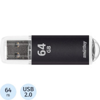 USB флеш накопитель Smartbuy 64GB V-Cut Black (SB64GBVC-K)