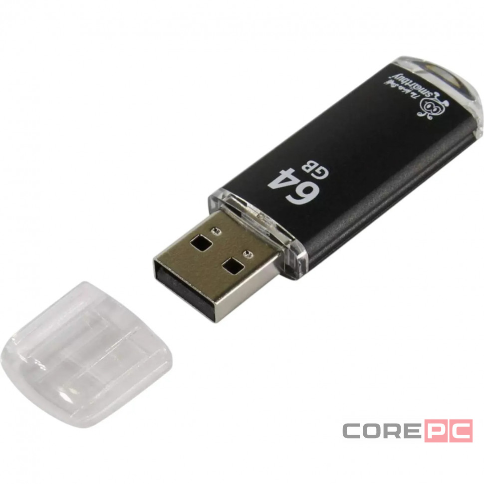 USB флеш накопитель Smartbuy 64GB V-Cut Black (SB64GBVC-K)