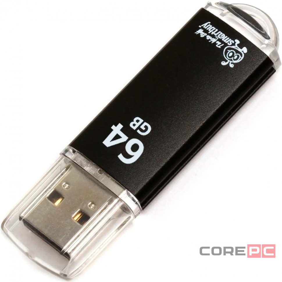 USB флеш накопитель Smartbuy 64GB V-Cut Black (SB64GBVC-K)