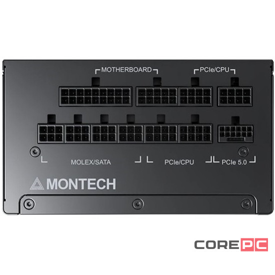 Блок питания Montech 1200W TITAN GOLD Black (TIS0126) 16 Pin (PCIe 5.0 Connector Cable Details)