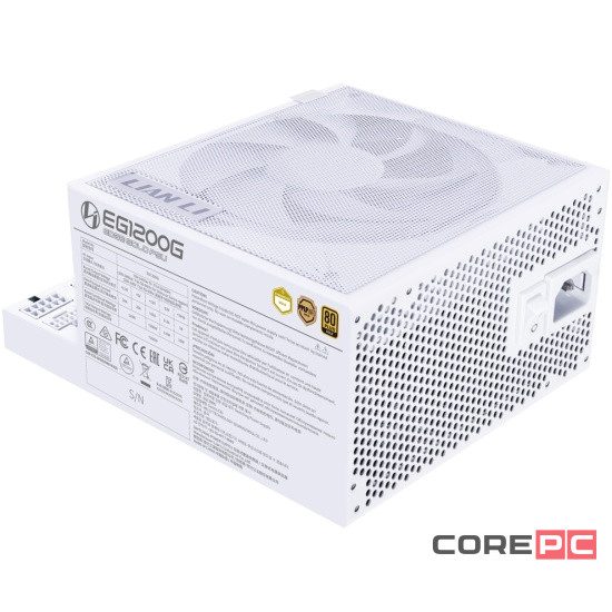 Блок питания Lian Li 1200W EG1200G White (G9P.EG1200G.WH00.RU) 16 Pin (PCIe 5.0 Connector Cable Details)