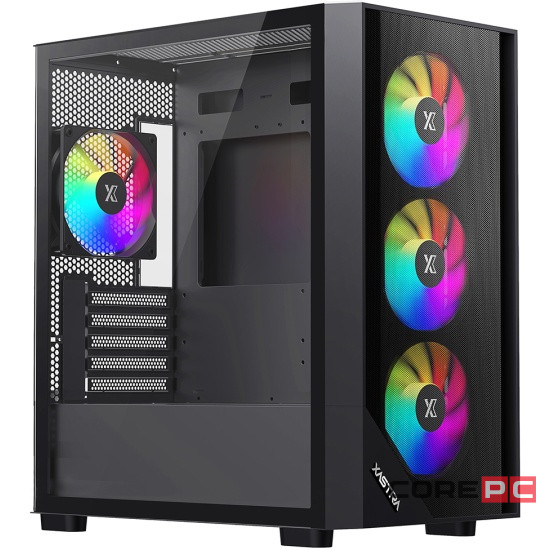 Компьютерный корпус XASTRA A401M 4ARGB Black (A401M-4FC12A-BK)