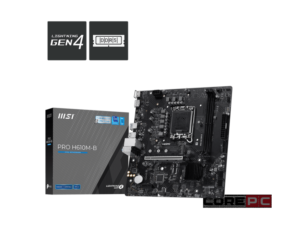 Материнская плата MSI PRO H610M-B