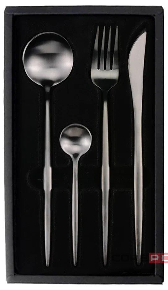 Набор столовых приборов Xiaomi Maison Maxx Modern Flatware Set (4 предмета) черный
